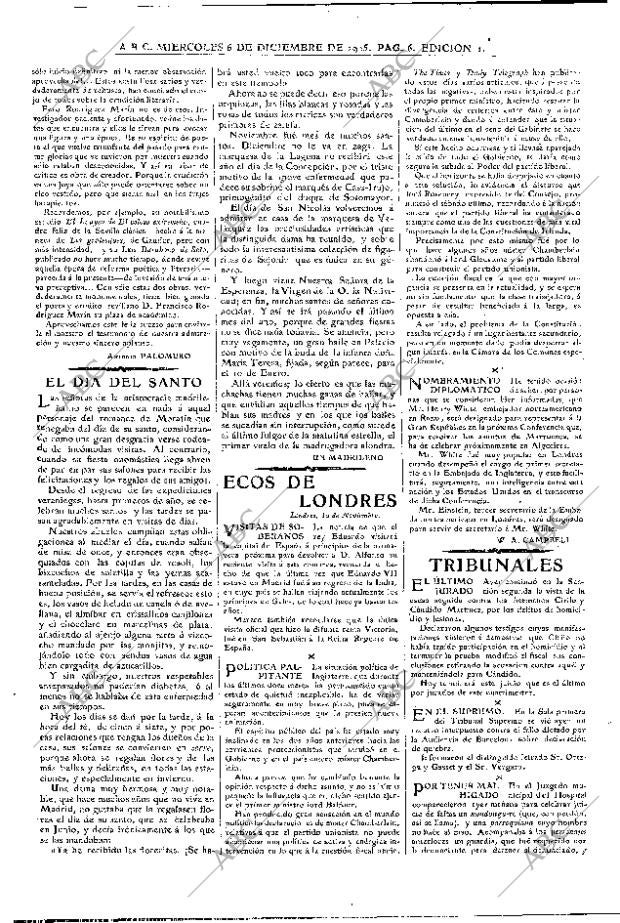 ABC MADRID 06-12-1905 página 6