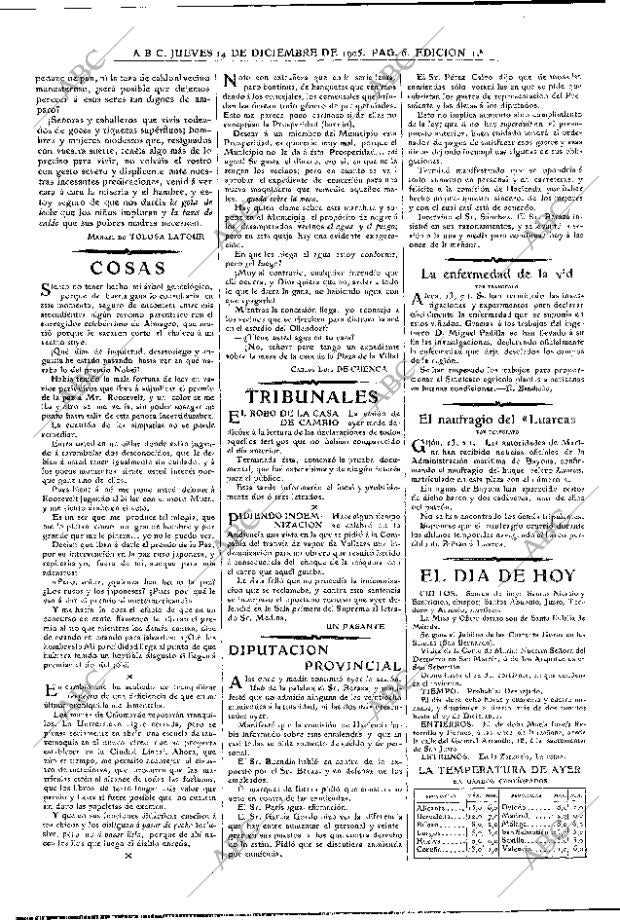 ABC MADRID 14-12-1905 página 6