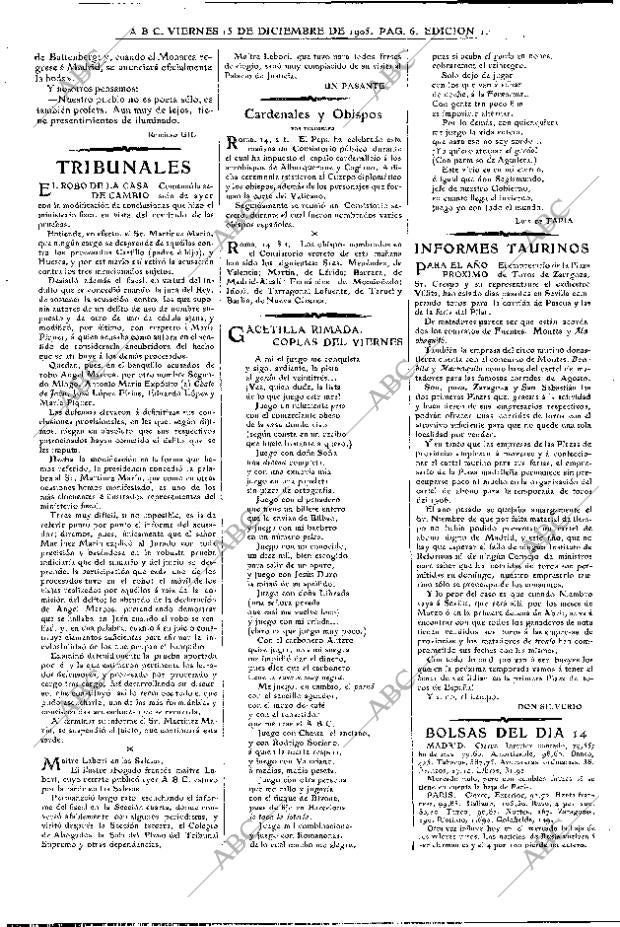 ABC MADRID 15-12-1905 página 6