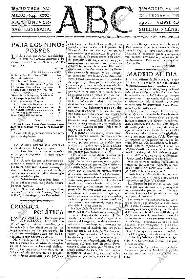 ABC MADRID 20-12-1905 página 3