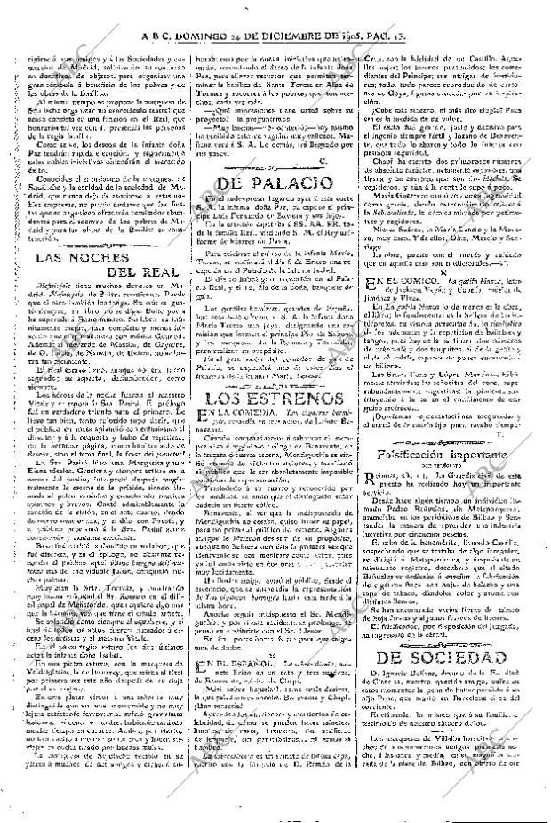 ABC MADRID 24-12-1905 página 13