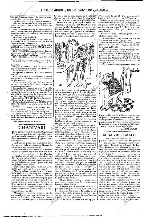 ABC MADRID 24-12-1905 página 6