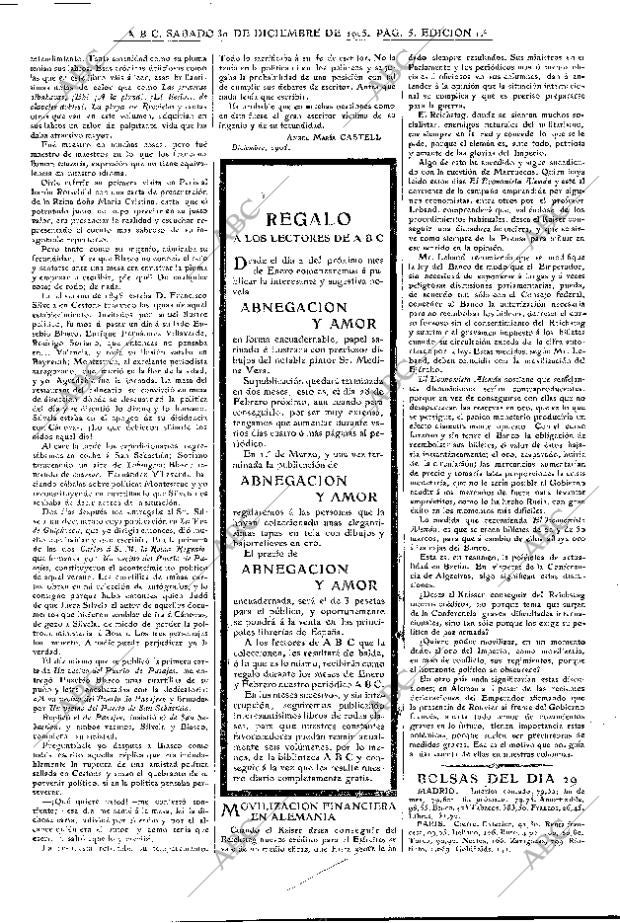 ABC MADRID 30-12-1905 página 5