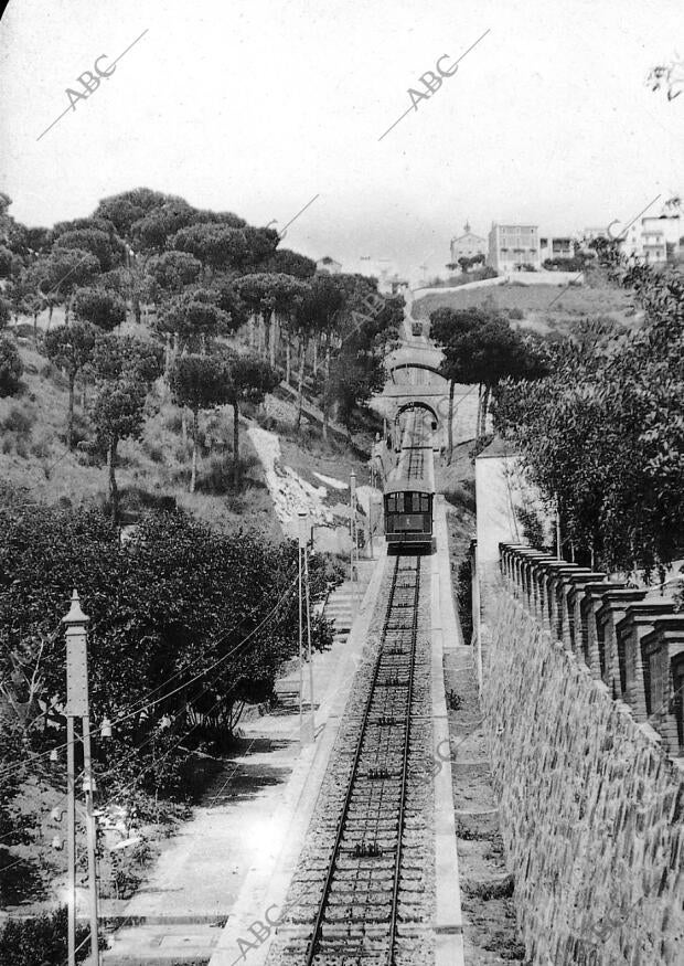 Ferrocarril funicular de Vallvidrera Inaugurado hoy en Barcelona