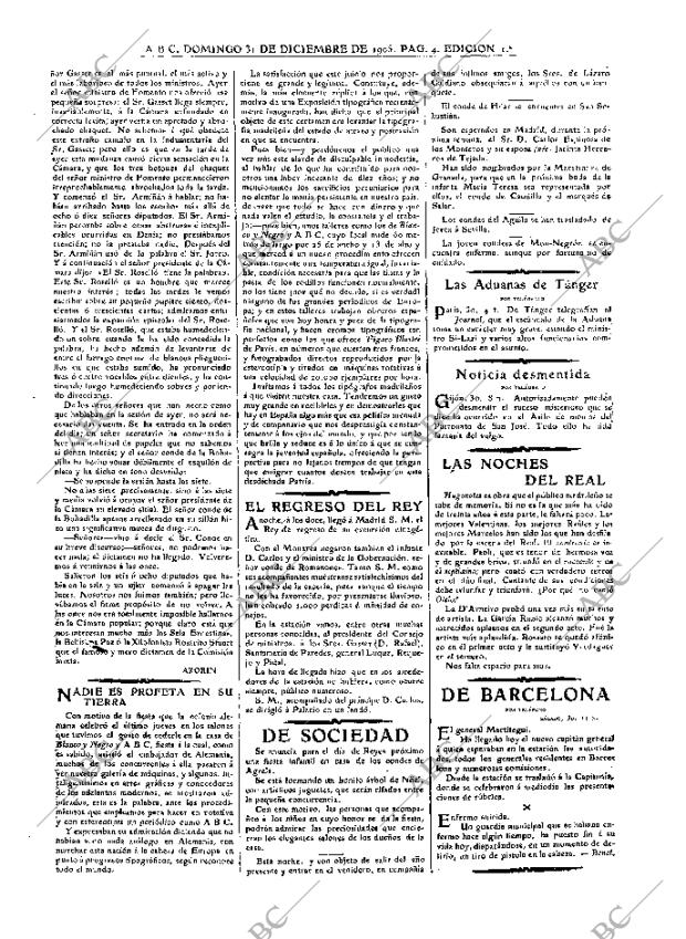 ABC MADRID 31-12-1905 página 4