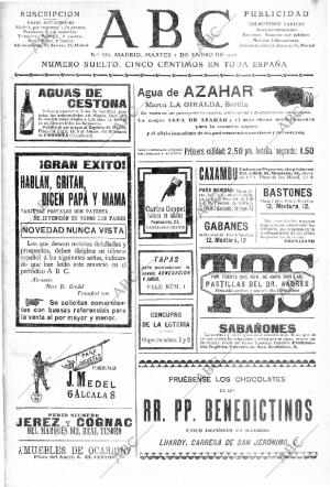 ABC MADRID 02-01-1906 página 1