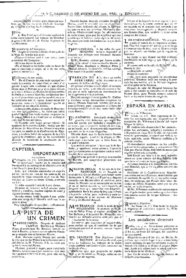 ABC MADRID 13-01-1906 página 14