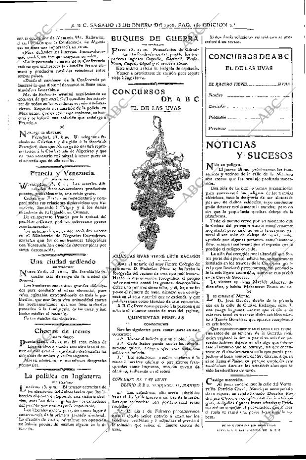 ABC MADRID 13-01-1906 página 16