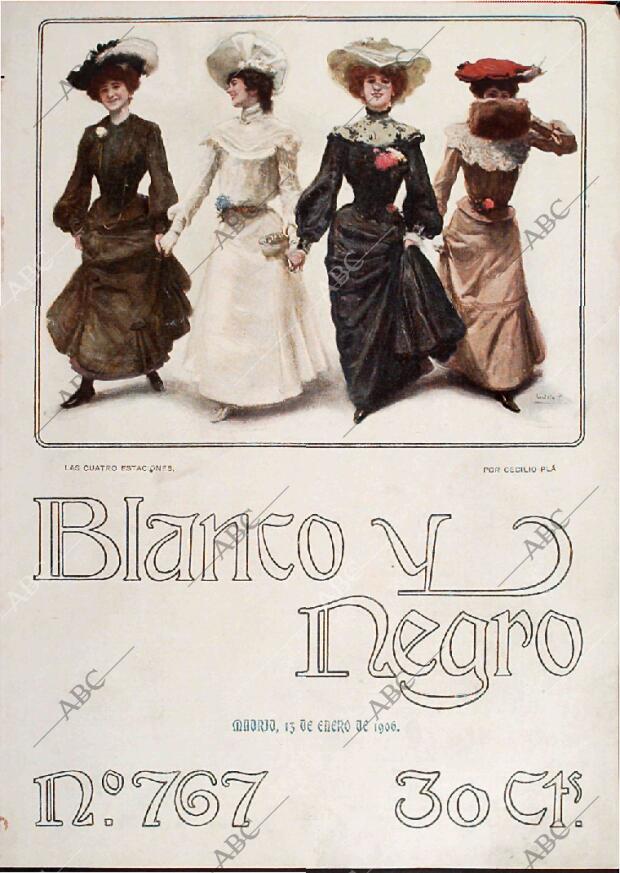 BLANCO Y NEGRO MADRID 13-01-1906 página 1