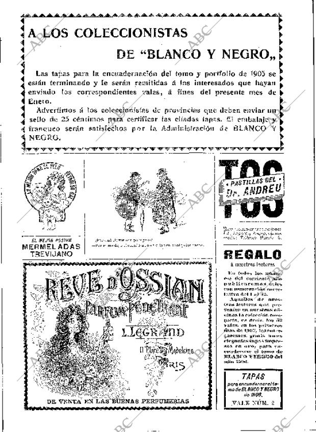 BLANCO Y NEGRO MADRID 13-01-1906 página 21