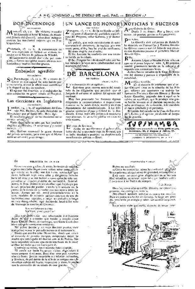 ABC MADRID 14-01-1906 página 11