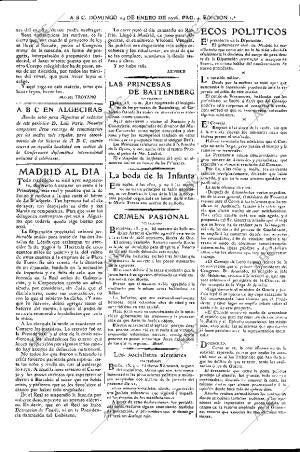 ABC MADRID 14-01-1906 página 4