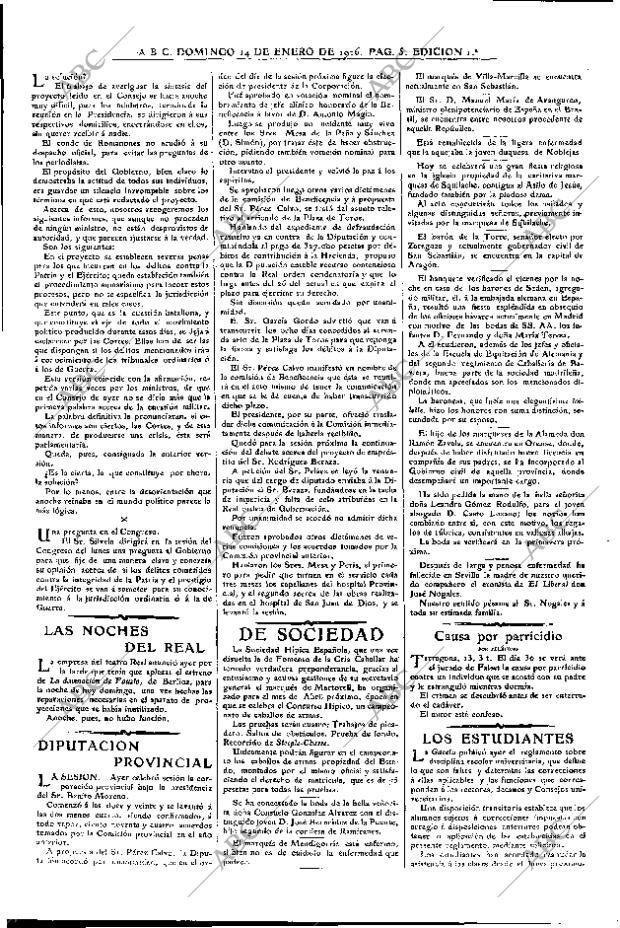 ABC MADRID 14-01-1906 página 5
