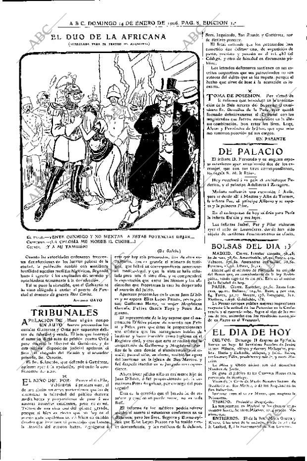 ABC MADRID 14-01-1906 página 8