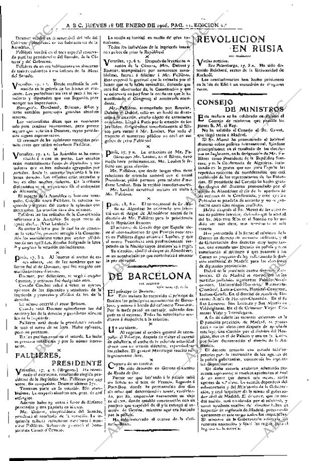 ABC MADRID 18-01-1906 página 11