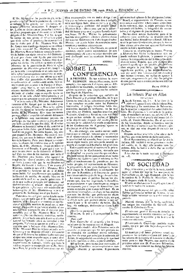 ABC MADRID 18-01-1906 página 4