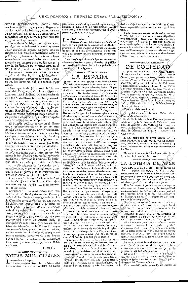 ABC MADRID 21-01-1906 página 4