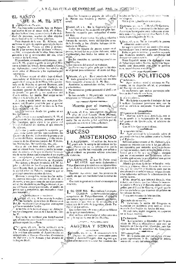 ABC MADRID 23-01-1906 página 14