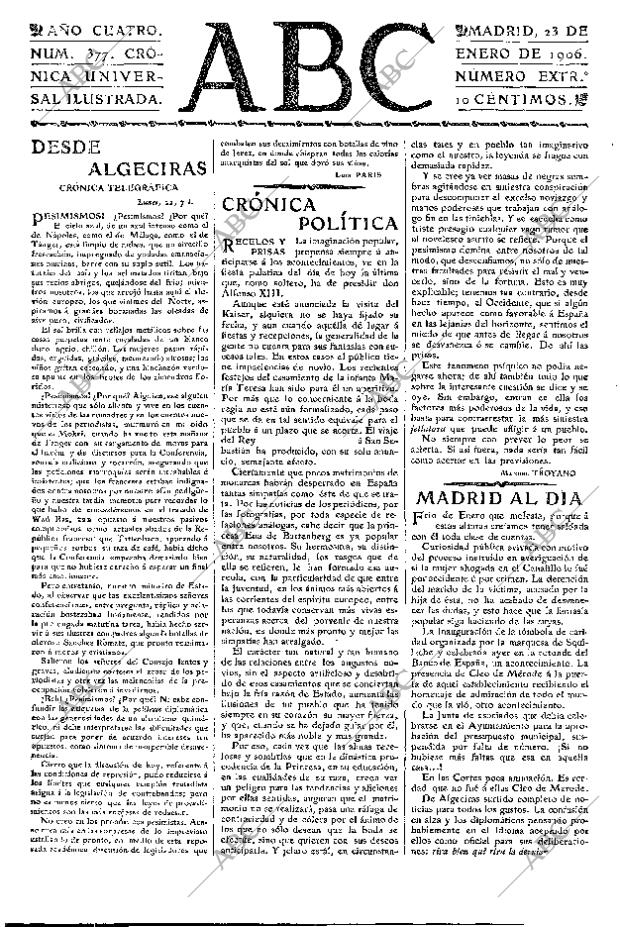 ABC MADRID 23-01-1906 página 3