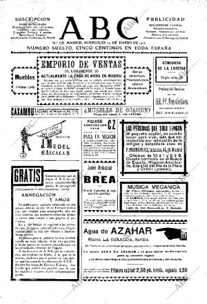 ABC MADRID 24-01-1906 página 1