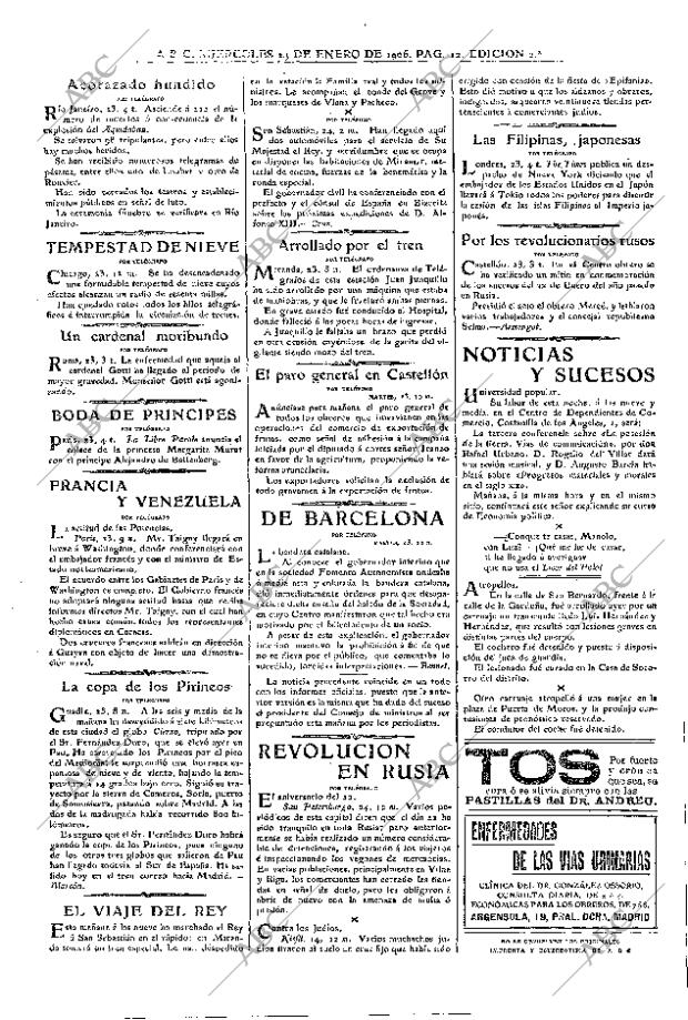 ABC MADRID 24-01-1906 página 12