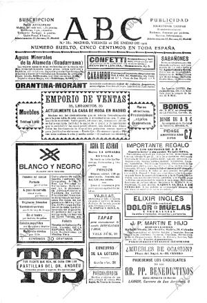 ABC MADRID 26-01-1906 página 1