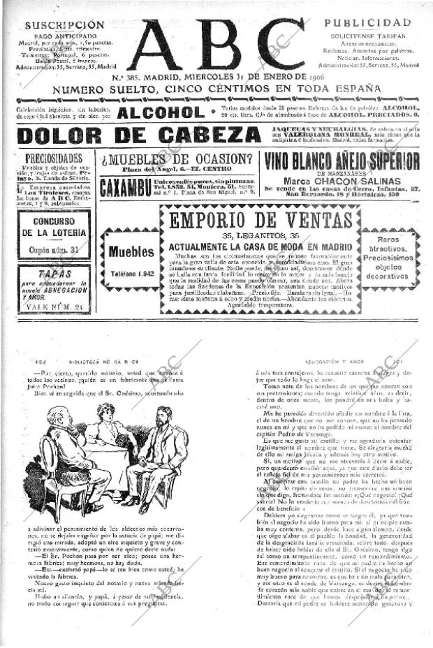 ABC MADRID 31-01-1906 página 1