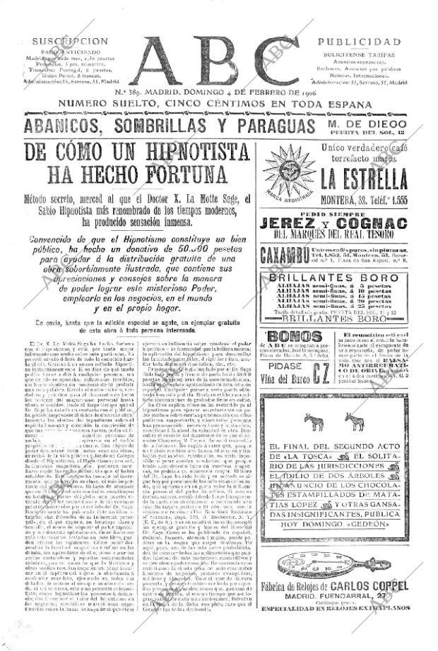 ABC MADRID 04-02-1906 página 1