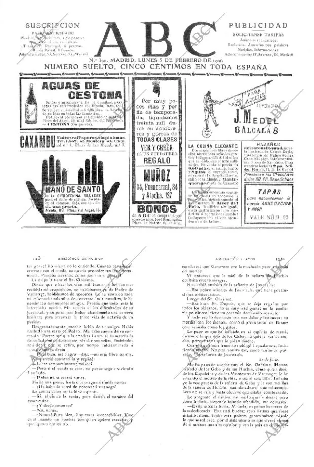 ABC MADRID 05-02-1906 página 1