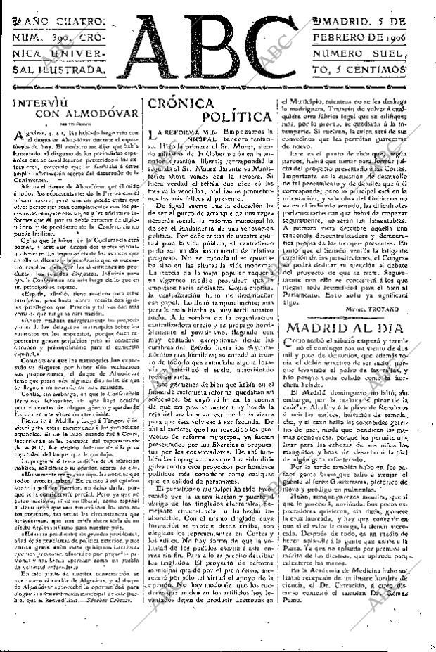 ABC MADRID 05-02-1906 página 3