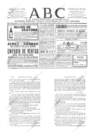 ABC MADRID 07-02-1906 página 1