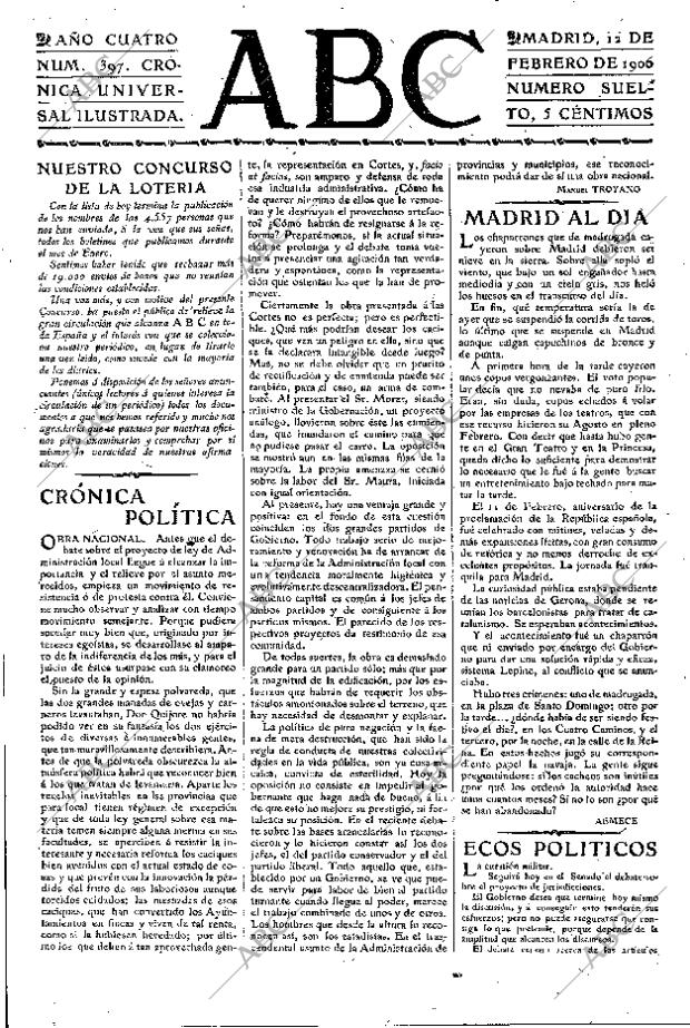 ABC MADRID 12-02-1906 página 3