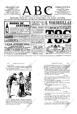 ABC MADRID 23-02-1906 página 1