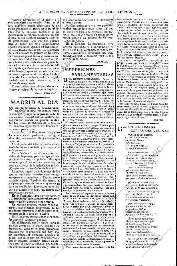 ABC MADRID 23-02-1906 página 4