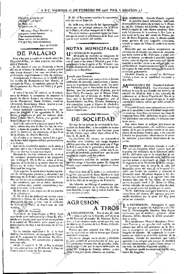 ABC MADRID 23-02-1906 página 5