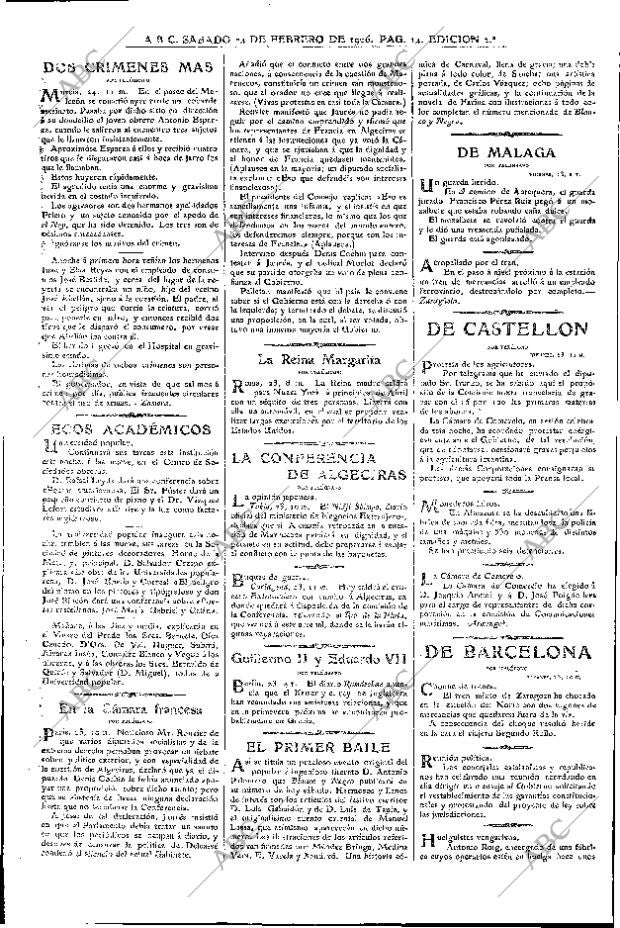 ABC MADRID 24-02-1906 página 14