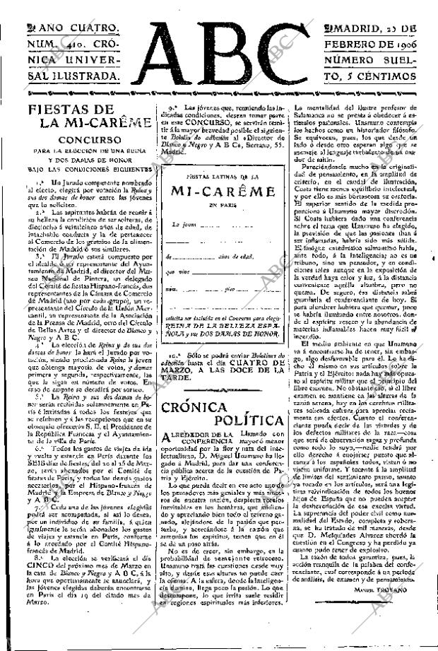 ABC MADRID 25-02-1906 página 3