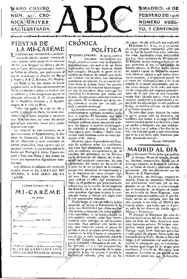 ABC MADRID 26-02-1906 página 3