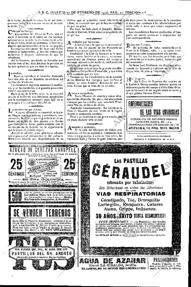 ABC MADRID 27-02-1906 página 12