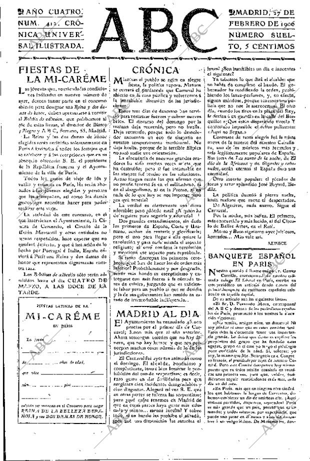 ABC MADRID 27-02-1906 página 3
