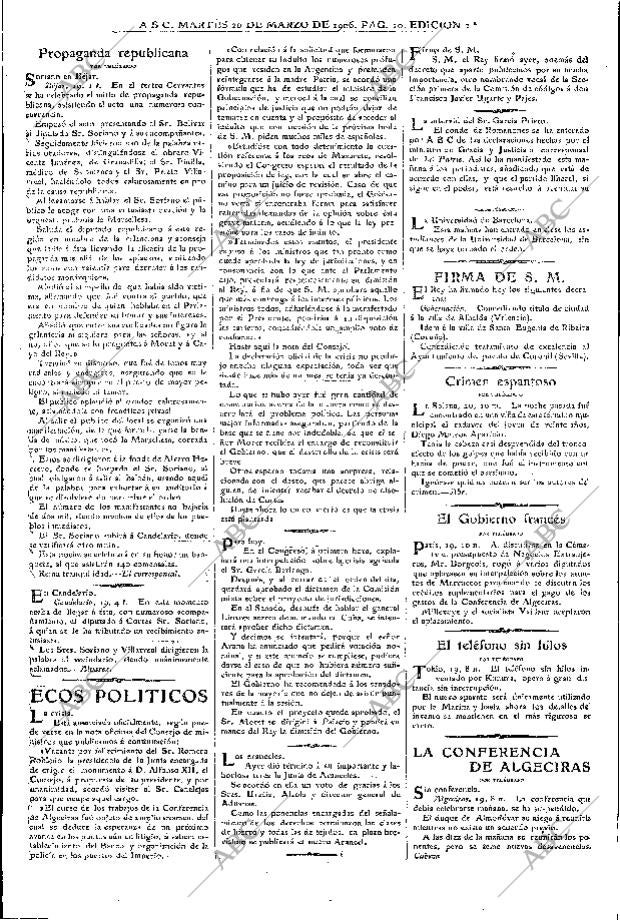 ABC MADRID 20-03-1906 página 10