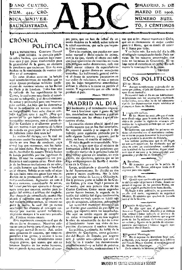 ABC MADRID 31-03-1906 página 3