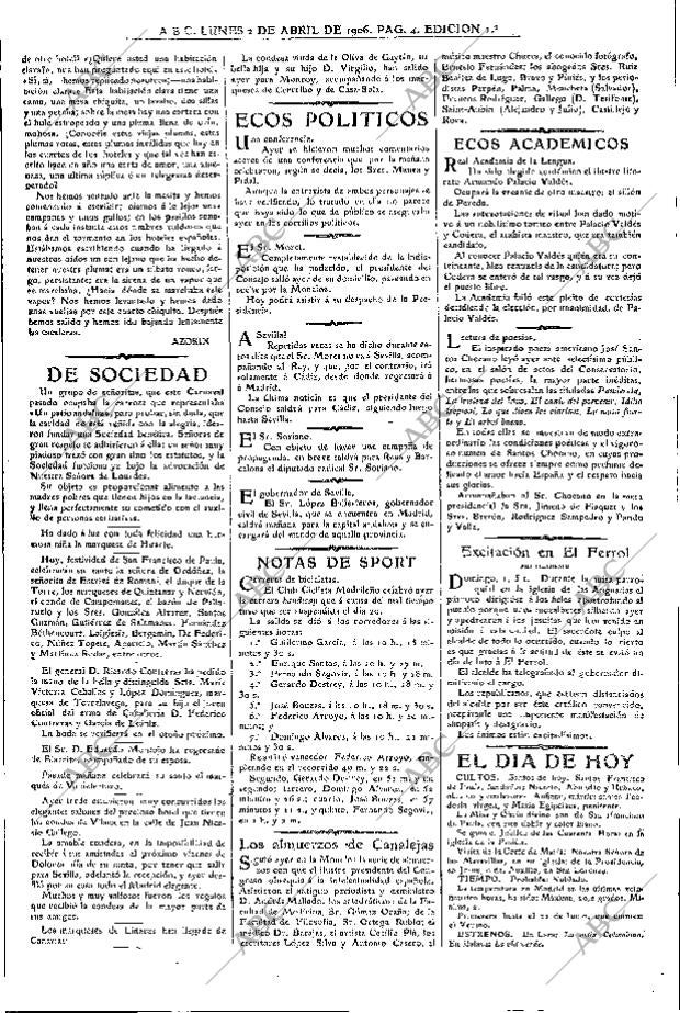 ABC MADRID 02-04-1906 página 4