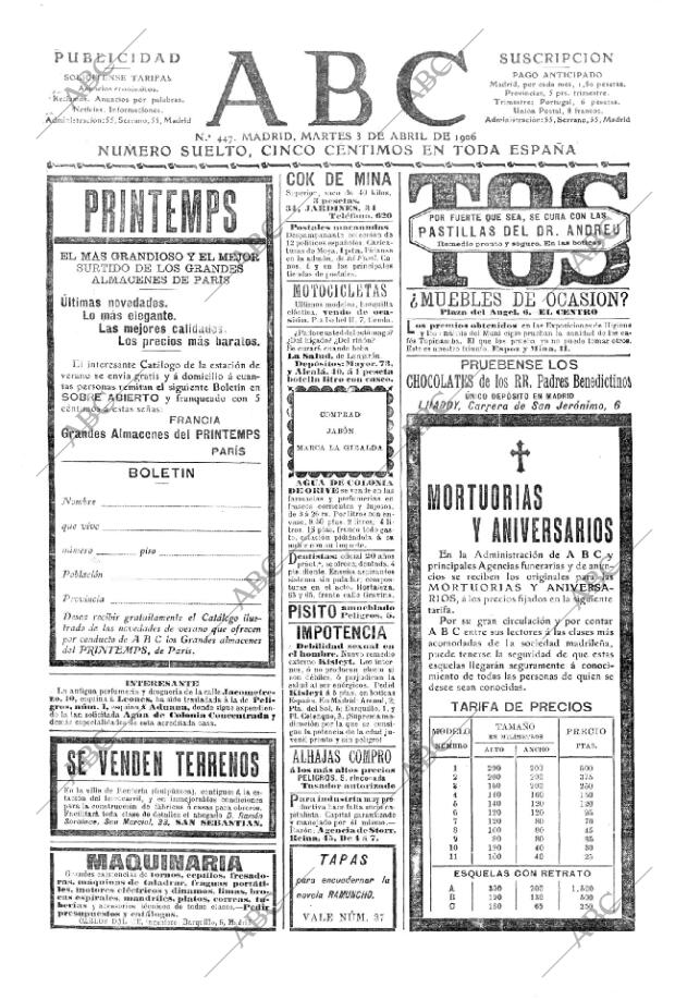 ABC MADRID 03-04-1906 página 1