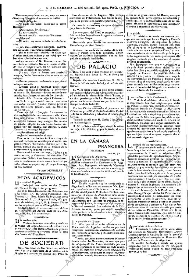 ABC MADRID 14-04-1906 página 11