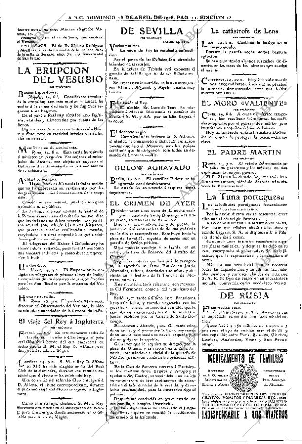 ABC MADRID 15-04-1906 página 11