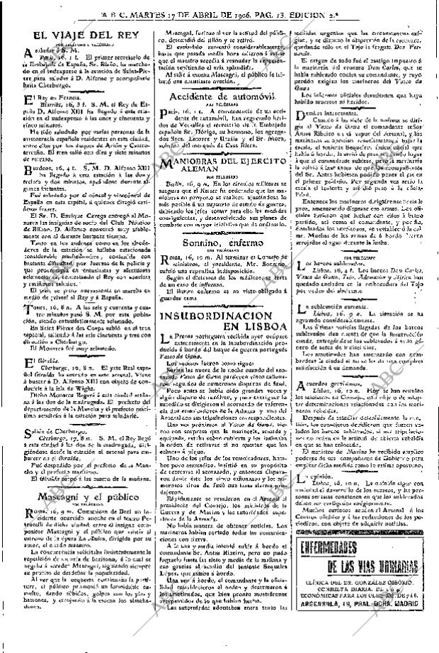 ABC MADRID 17-04-1906 página 13