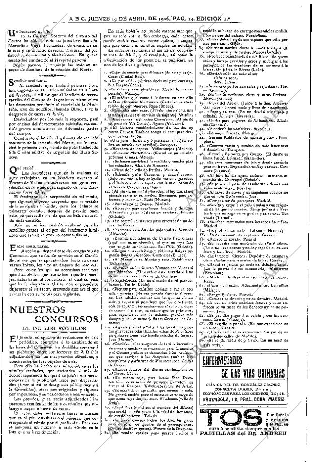 ABC MADRID 19-04-1906 página 14