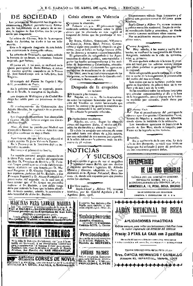 ABC MADRID 21-04-1906 página 14