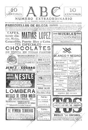 ABC MADRID 28-04-1906 página 1